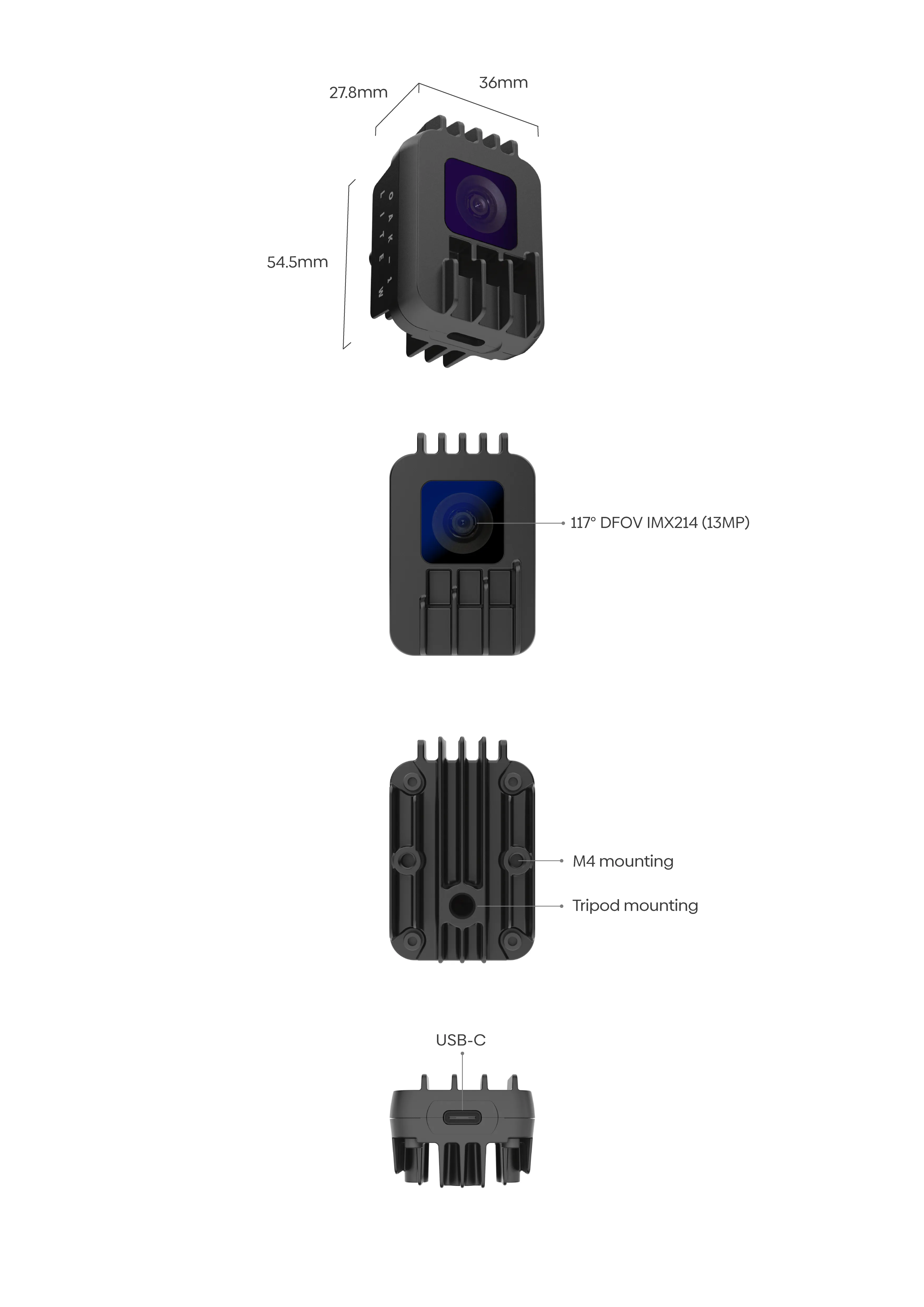 Product Diagram of OAK-1 Lite W